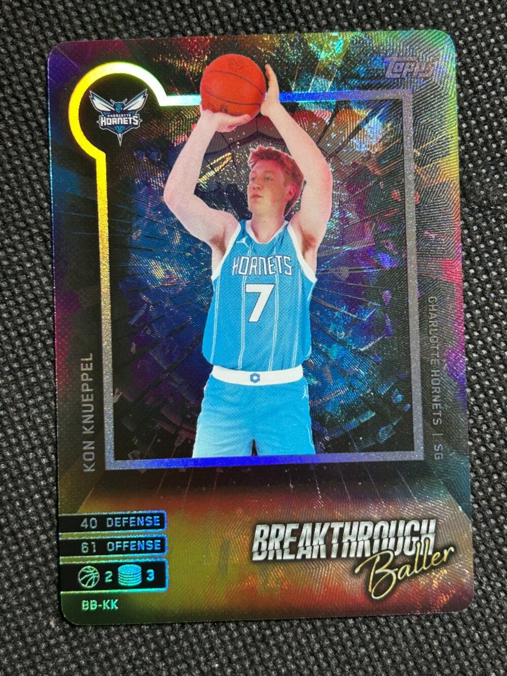 2025-26 Topps Match Attax NBA Kon Knueppel RC Breakthrough Baller BB-KK Hornets